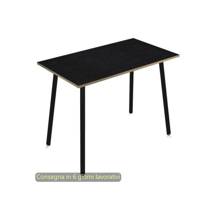 Tavolo alto Skinny Metal 120x80xH.105 cm con gambe met. nere Artexport piano nero 6404-DJC-8C-AQ main product photo