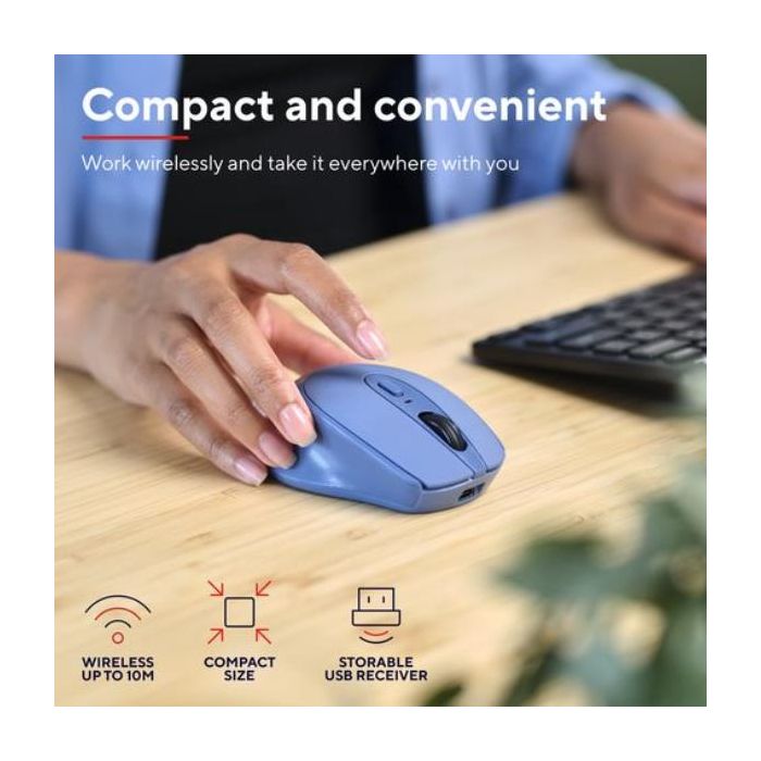Mouse wireless ricaricabile Trust Zaya blu 25039 main product photo