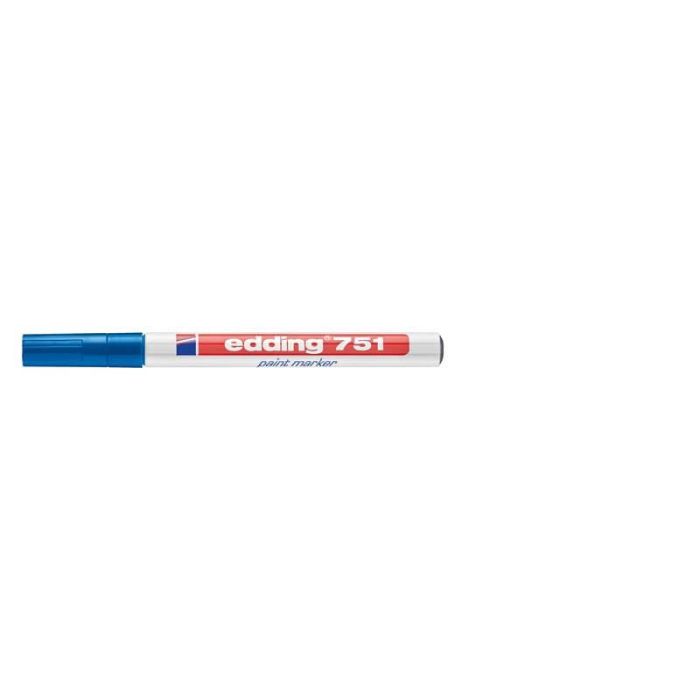 Marcatore a vernice edding 751 punta conica 1-2 mm blu 4-751003 main product photo