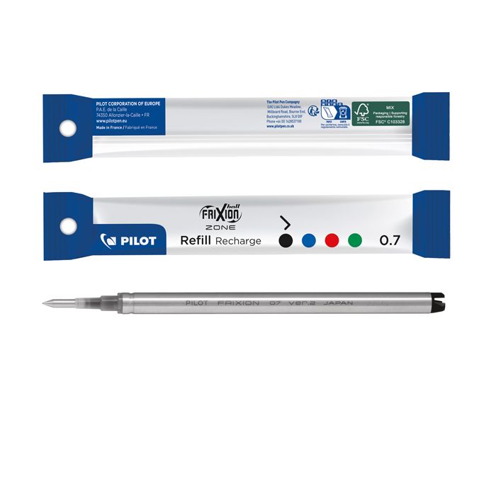 Refill Pilot Frixion Zone 0,7 mm in blister nero - 006890 main product photo