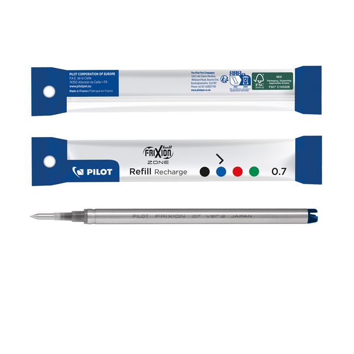 Refill Pilot Frixion Zone 0,7 mm in blister blu - 006891 main product photo