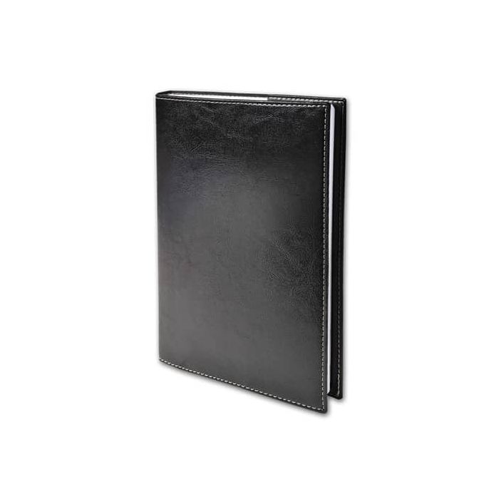 Agenda settimanale 2024 Quo Vadis Prenote 21x29,7 cm - rivest. sintetico lucido Madera nero - 02423024MQ main product photo