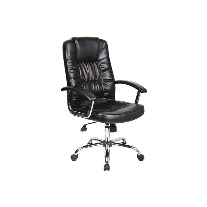 Poltrona direzionale nera ecopelle con braccioli Office Products Cyprus 23023361-05 main product photo