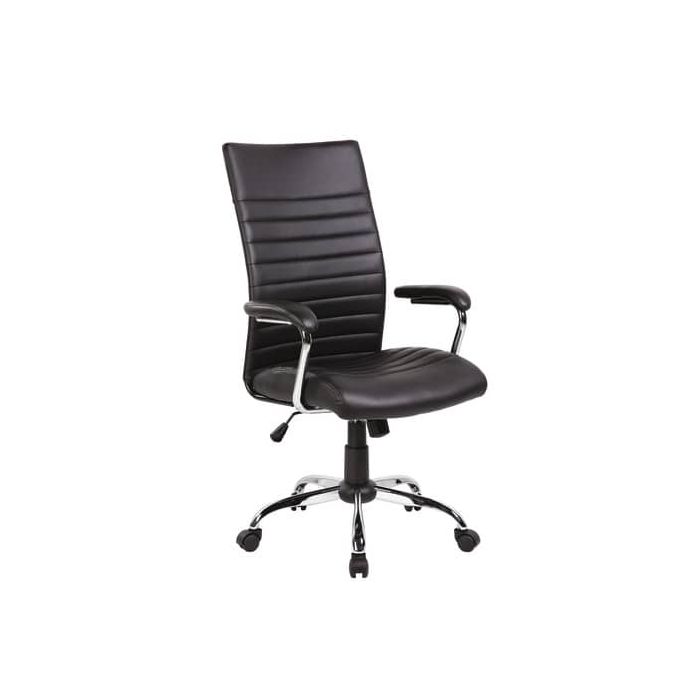 Seduta semi-direzionale nera ecopelle con braccioli Office Products Ibiza 23023381-05 main product photo