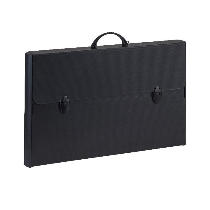 Valigetta in polionda Favorit Black con bordi rinforzati 37x60x5,2 cm - colore nero - 400173500 main product photo