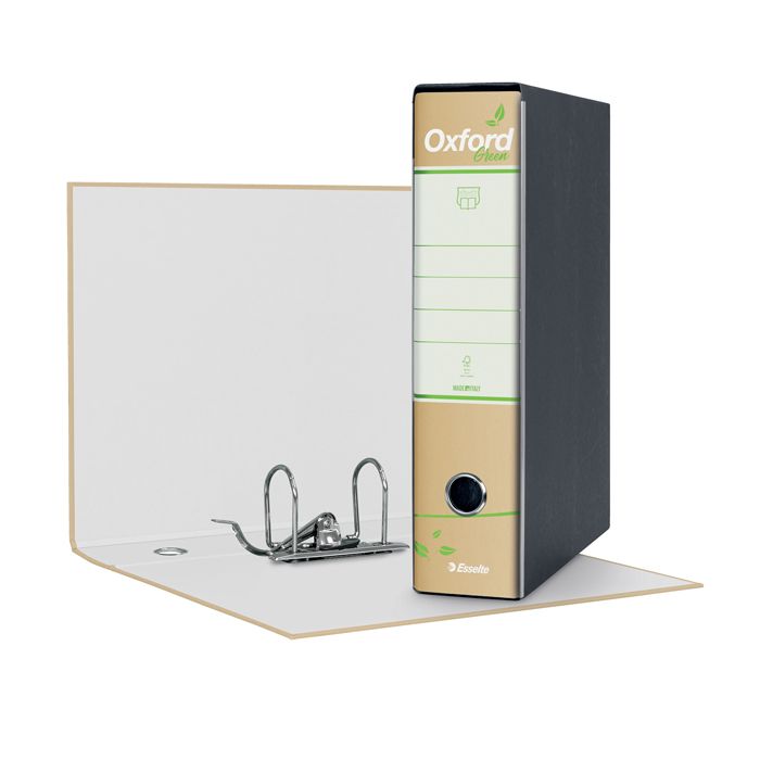 Registratore protocollo Esselte Oxford Green con custodia 23x33 cm 100% carta riciclata dorso 8 cm - 397850501 main product photo