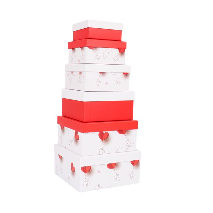 Set scatole regalo - dimensioni assortite - fantasia Charmed - conf. 6 pezzi main product photo