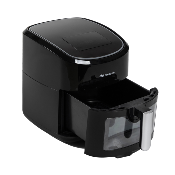 Melchioni Family Friggitrice ad aria smart Ginevra - 26,8 x 33,7 x 34,2 cm - 6,5 L - nero - Melchioni main product photo