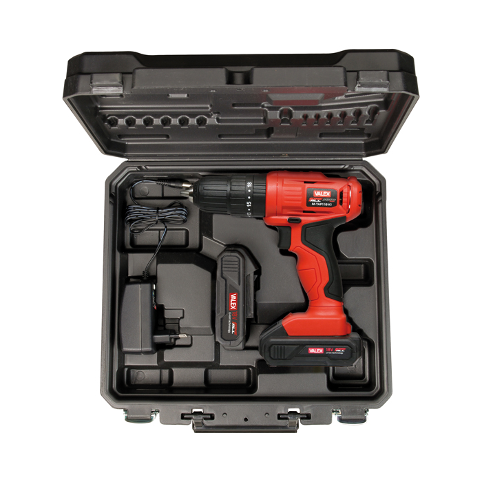 Trapano avvitatore a batteria in valigetta M-TA 18 K1 Valex main product photo