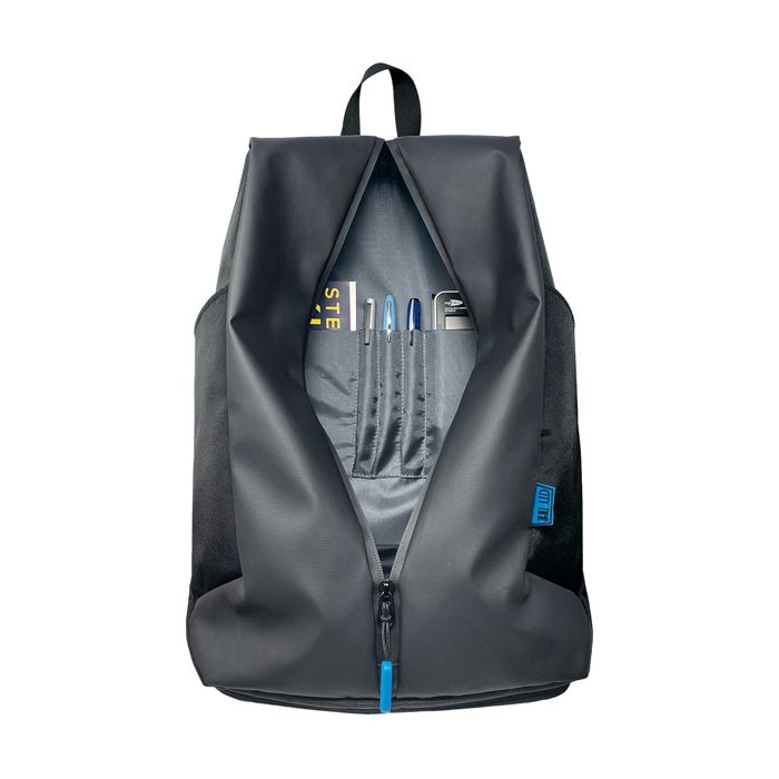 Zaino Kosmo - 3 scomparti - 31 x 46 x 18,5 cm - tessuto - nero - City Time main product photo