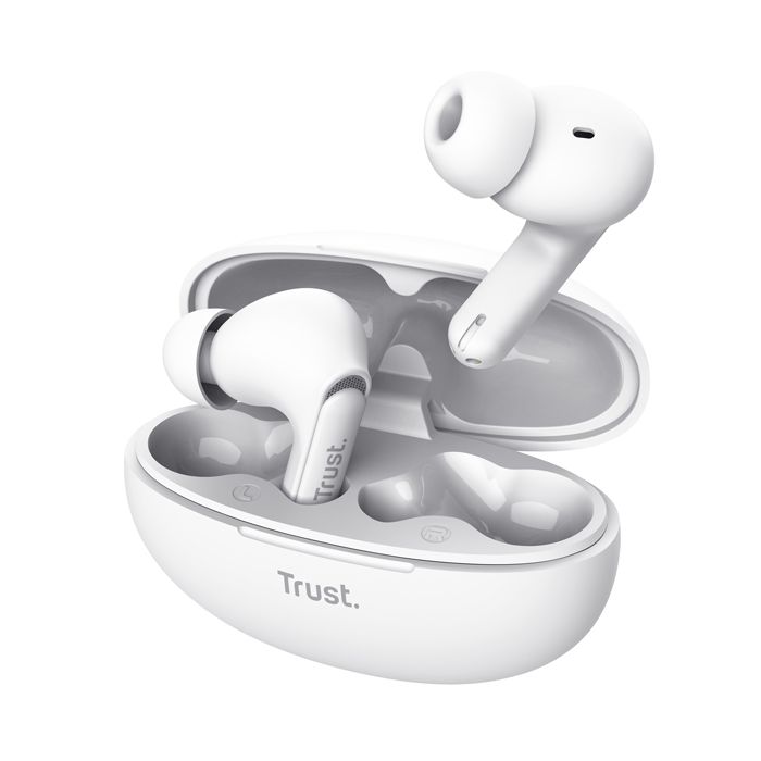 Auricolari ENC bluethooth Trust Yavi bianco-con gommino 25172 main product photo