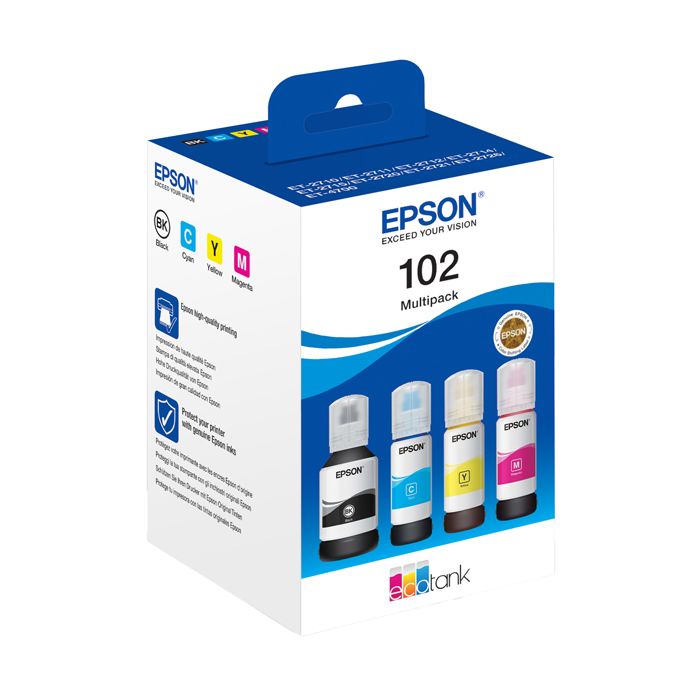 EPSON 102 ECOTANK 4-COLOUR MULTIPACK (WE) main product photo