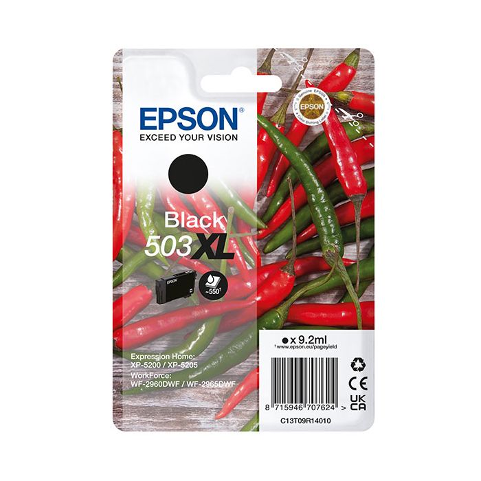 Cartuccia Epson Peperoncino 503XL - nero - C13T09R14010 main product photo