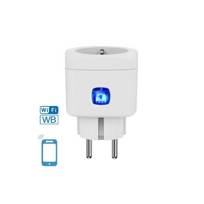 Adattatore Schuko WiFi WB Smart a 1 via Aigostar bianco 201951 main product photo