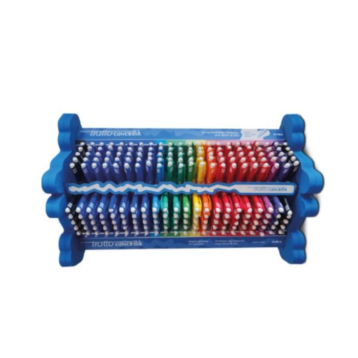 Espositore penne a sfera Tratto Cancellik - 220 pezzi assortiti con inchiostro cancellabile - F817700 main product photo