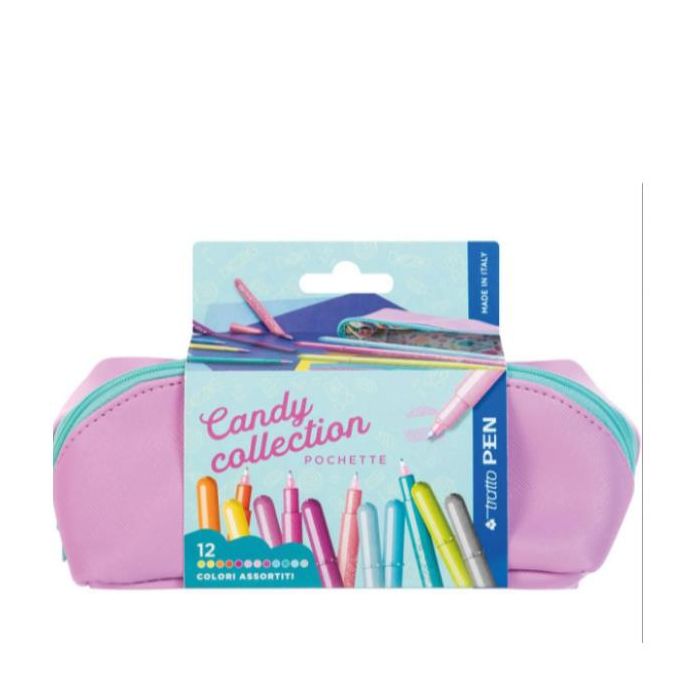 Pochette M penne Tratto Pen Candy collection - conf. 12 pz - punta sintetica - F813500 main product photo