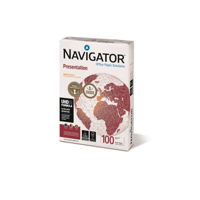 Carta per fotocopie A4 Navigator Presentation 100 g/m² Risma da 500 fogli - NPR1000203 main product photo