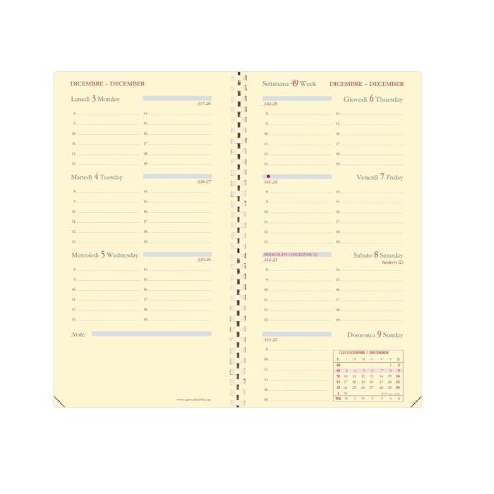 Agenda 2025 Quo Vadis Planorizon rubr. IT Impala 8,8x17 cm - conf. 6 pz settimanale assortiti - 37419525MQ main product photo