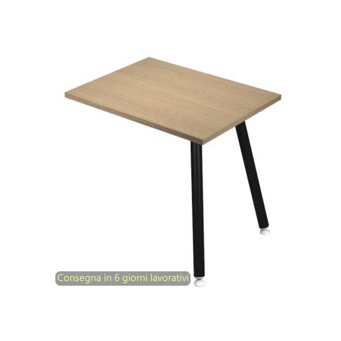 Allungo reversibile per scrivanie Skinny Metal 60x80xH.74,4 cm gambe met. nere Artexport piano rovere - 6417-DJA-C-AQ main product photo