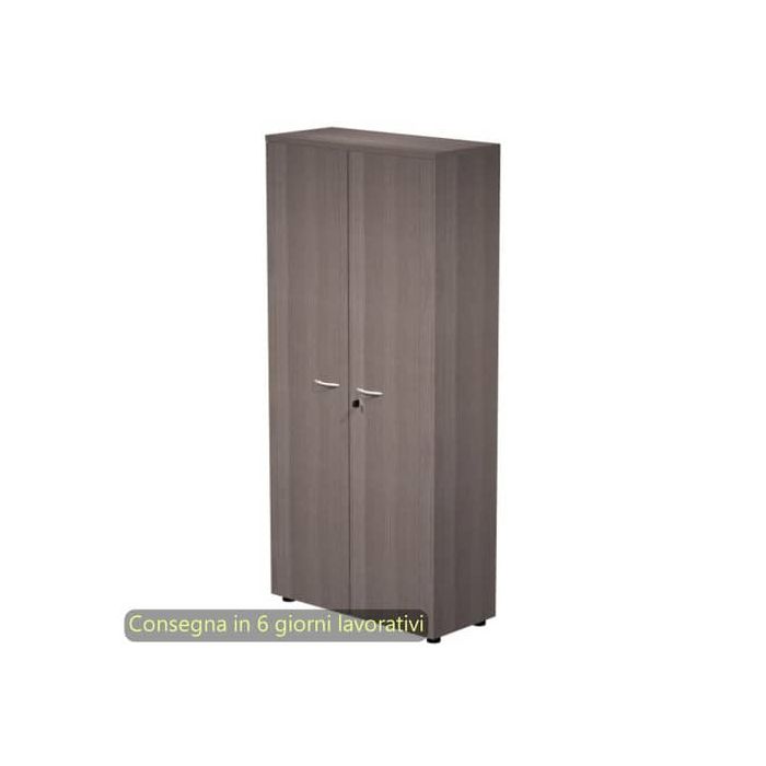 Mobile alto con ante con serratura 80x35xH.180 cm 3 ripiani Presto Artexport frassino toscano - 038-39-75M/F main product photo