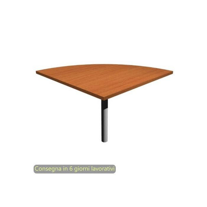 Raccordo a 90° con supporto metallico alluminio per scrivanie Presto 80x80 cm Artexport ciliegio arabis - 313-11_H main product photo
