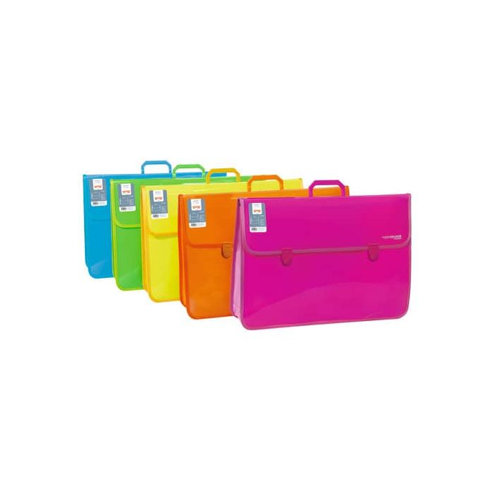 Valigetta a soffietto 37x52 cm Arda Orna Fluo colori assortiti 0256SOF0000 main product photo