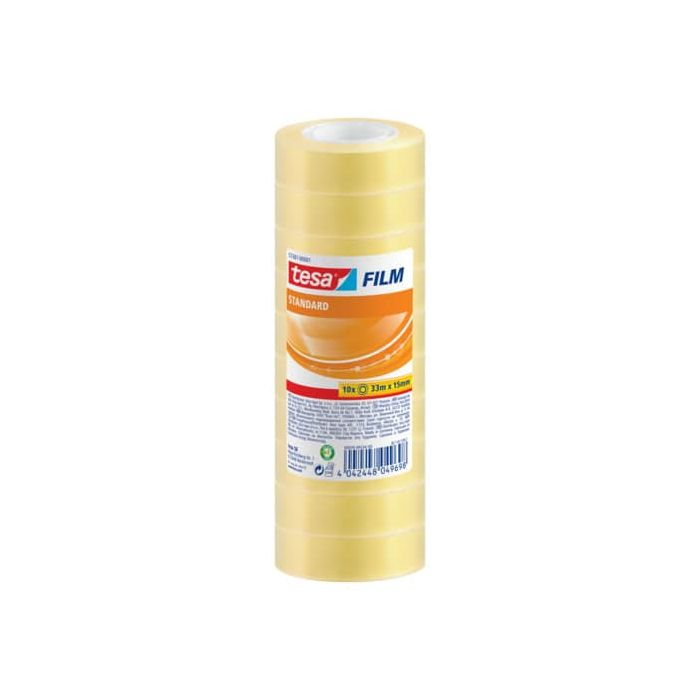 Nastro adesivo Tesafilm® standard trasparente 15 mm x 33 m - in conf. 10 - 57387-00001-01 main product photo