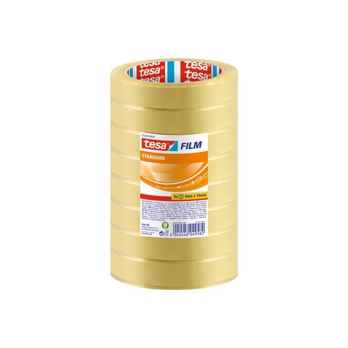 Nastro adesivo Tesafilm® standard trasparente 19 mm x 66 m - in conf. 8 - 57208-00001-01 main product photo
