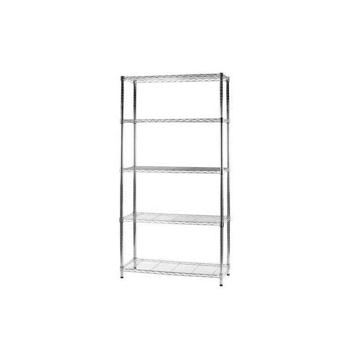 Scaffale a 5 ripiani Serena Group Archimede in acciaio grigio - ZN1436-5 main product photo