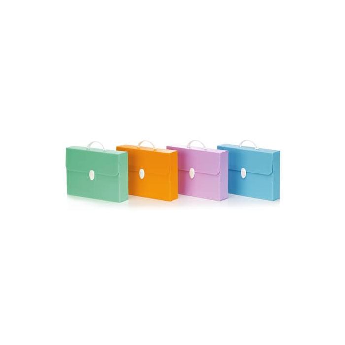 Valigetta in plastica Favorit Every Line colori assortiti 27x37,5x8 cm in conf. da 6 - 100501101 main product photo