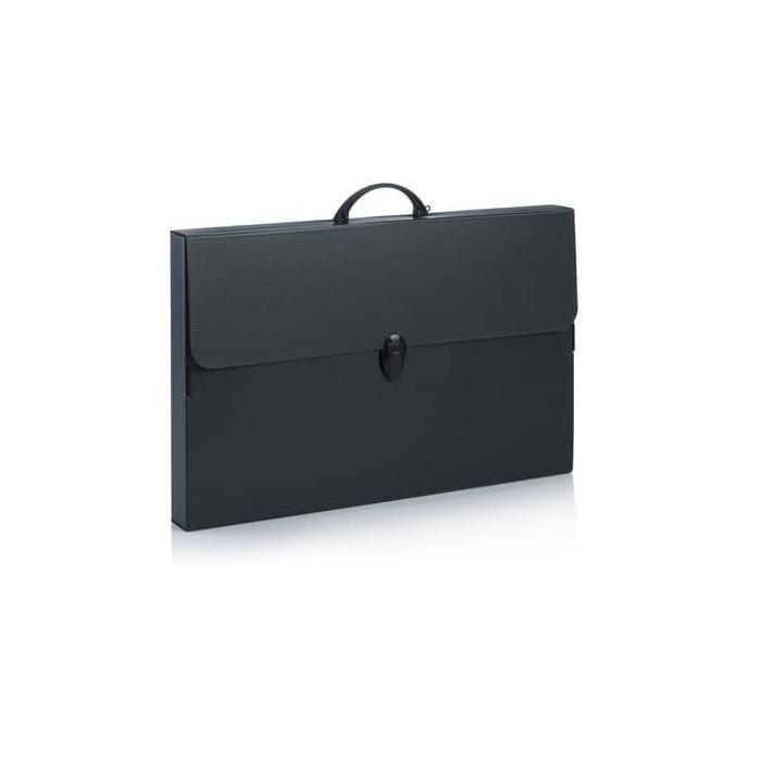 Valigetta in plastica Favorit Every Line Total Black 36,5x56,5x5,5 cm 100501083 main product photo