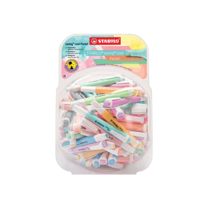 Espositore evidenziatori Swing Cool Pastel Stabilo 100 pz assortiti 275/100-8-2 main product photo