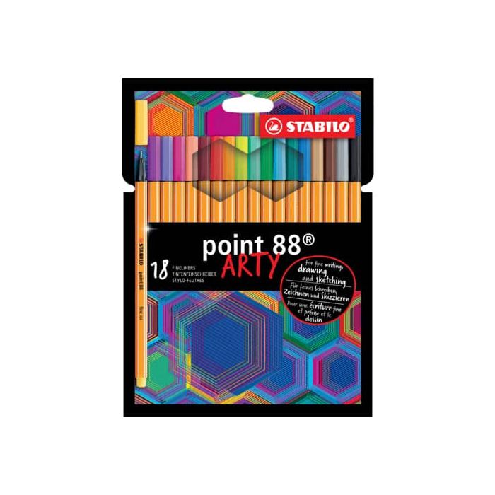 Fineliner Stabilo Point 88® 0,4 mm conf. 18 colori assortiti 8818/1-20 main product photo
