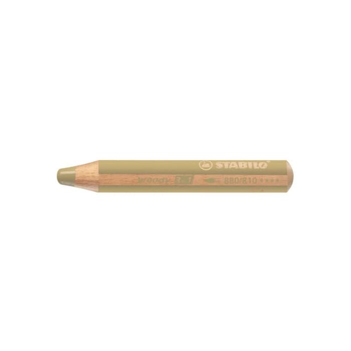Matite colorate Stabilo Woody 3 in 1 punta larga conf. 5 pz oro 880/810 main product photo
