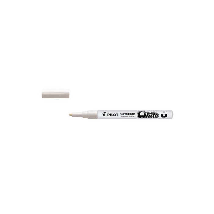 Marcatore a vernice Pilot Super Color punta in fibra di acrilico 3 mm bianco - 002435 main product photo