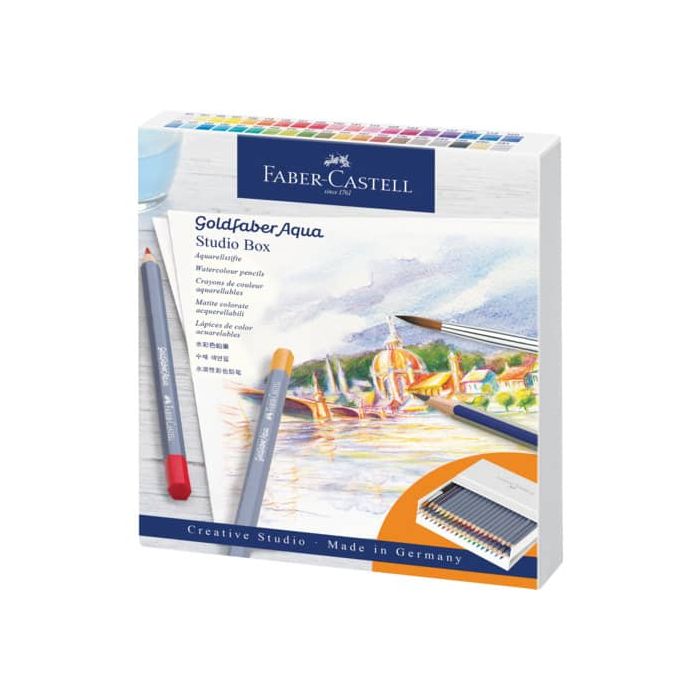 Matite acquarellabili Faber-Castell Goldfaber Aqua colori assortiti - conf. 38 pezzi - 114616 main product photo