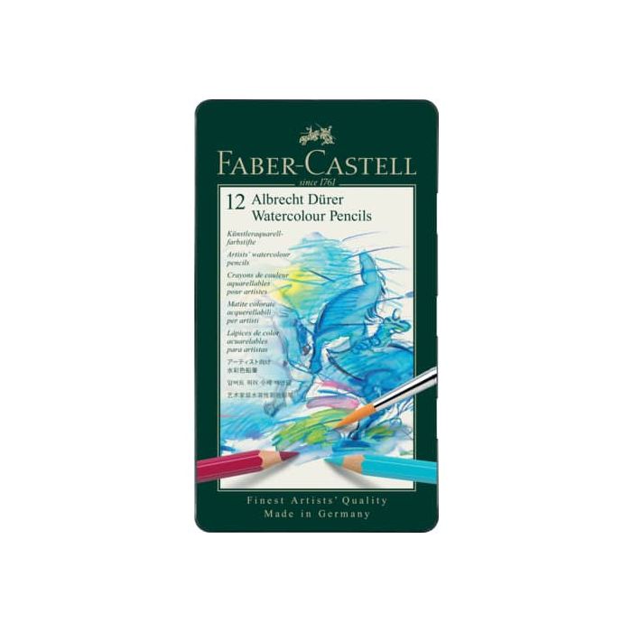 Matite acquerellabili Faber Castell Albrecht Dürer colori assortiti - conf. 12 pezzi - 117512 main product photo