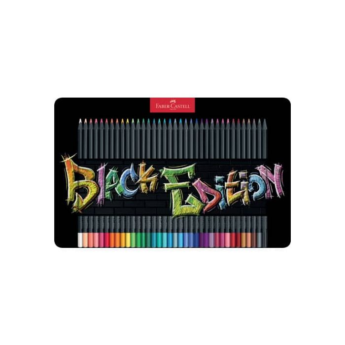 Matite colorate Faber Castell black edition colori assortiti - conf. 36 pezzi - 116437 main product photo