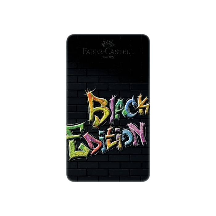 Matite colorate Faber Castell black edition colori assortiti - conf. 12 pezzi - 116413 main product photo