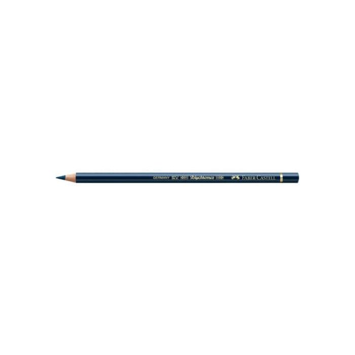 Matite colorate permanenti Faber Castell Polychromos mina 3,8 mm conf. 6 pezzi - indaco scuro - 110157 main product photo