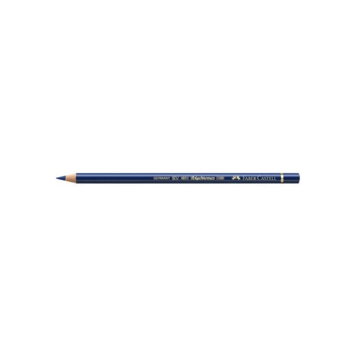 Matite colorate permanenti Faber Castell Polychromos mina 3,8 mm conf. 6 pezzi - blu india threne - 110247 main product photo