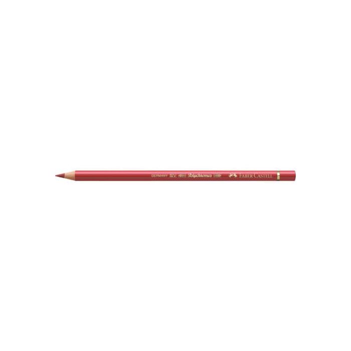 Matite colorate permanenti Faber Castell Polychromos mina 3,8 mm conf. 6 pezzi - rosso pompei - 110191 main product photo