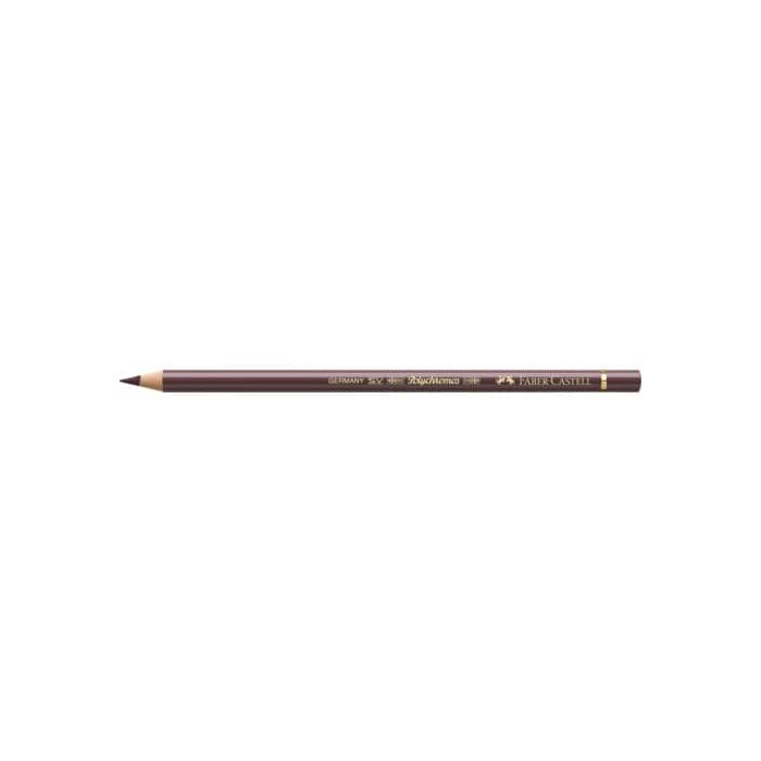 Matite colorate permanenti Faber Castell Polychromos mina 3,8 mm conf. 6 pezzi - Marrone van-Dyck - 110176 main product photo