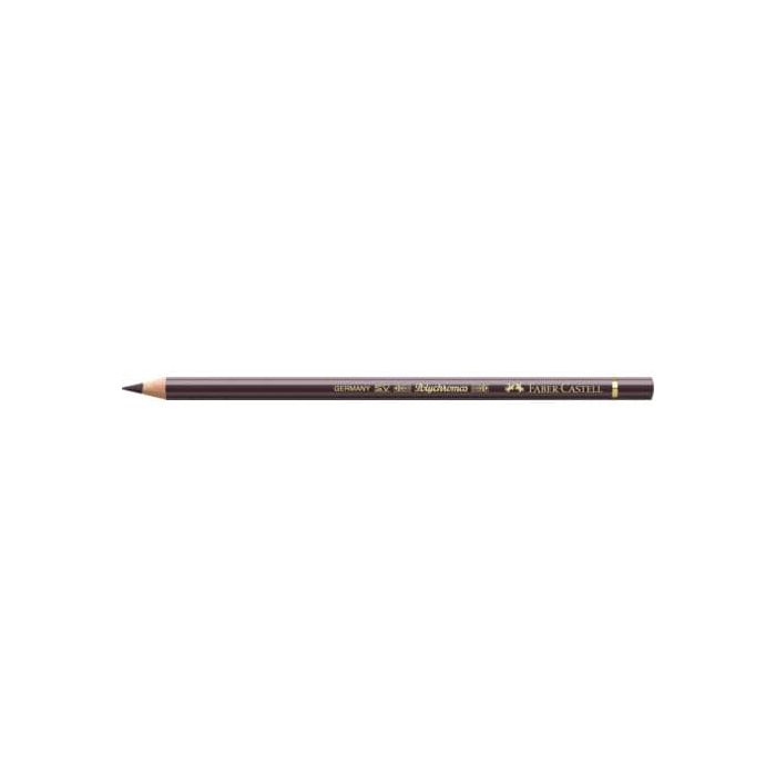 Matite colorate permanenti Faber Castell Polychromos mina 3,8 mm conf. 6 pezzi - noce - 110177 main product photo