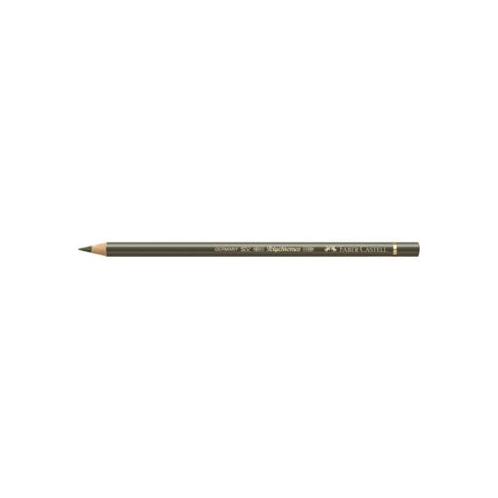 Matite colorate permanenti Faber Castell Polychromos mina 3,8 mm conf. 6 pezzi - verde oliva giallastro - 110173 main product photo