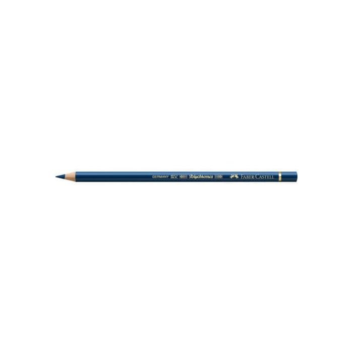 Matite colorate permanenti Faber Castell Polychromos mina 3,8 mm conf. 6 pezzi - blu prussia - 110246 main product photo