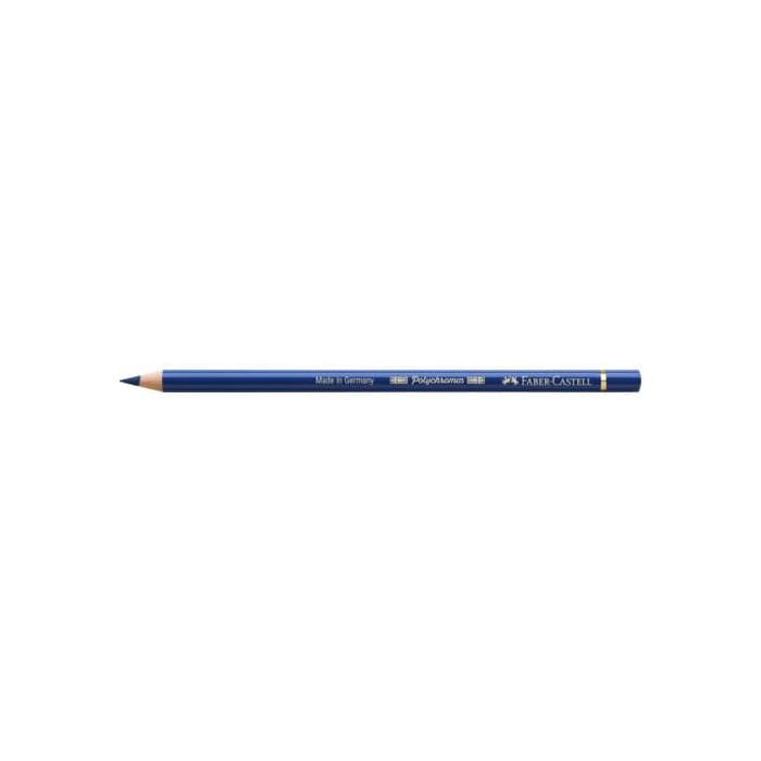 Matite colorate permanenti Faber Castell Polychromos mina 3,8 mm conf. 6 pezzi - blu elio rossiccio - 110151 main product photo