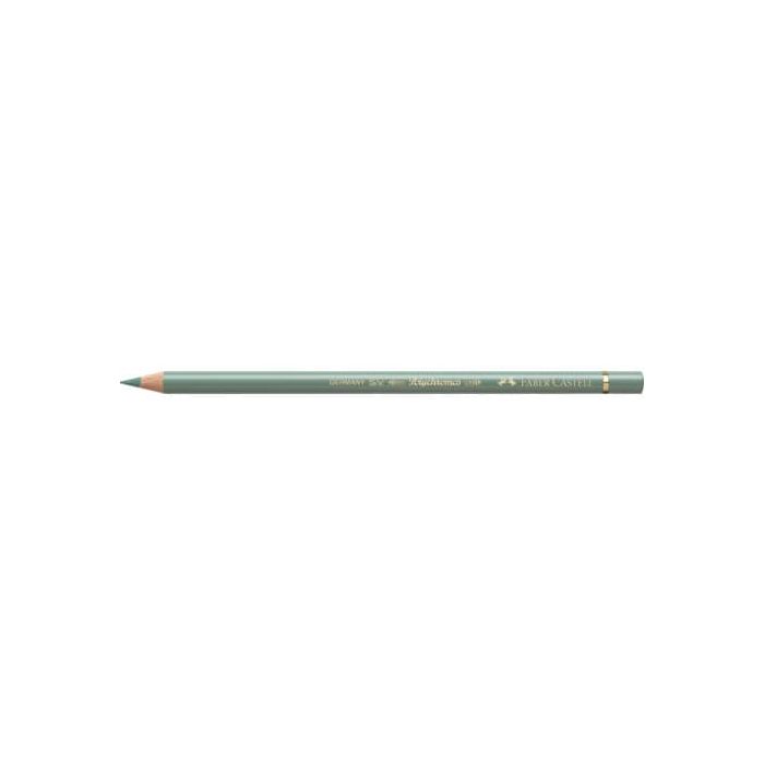 Matite colorate permanenti Faber Castell Polychromos mina 3,8 mm conf. 6 pezzi - verde terra - 110172 main product photo