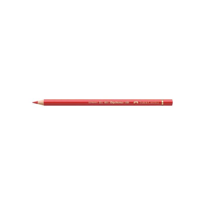 Matite colorate permanenti Faber Castell Polychromos mina 3,8 mm conf. 6 pezzi - rosso scarlatto - 110118 main product photo