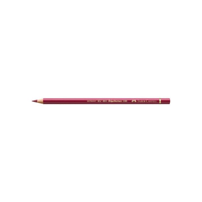 Matite colorate permanenti Faber Castell Polychromos mina 3,8 mm conf. 6 pezzi - rosso scuro - 110225 main product photo